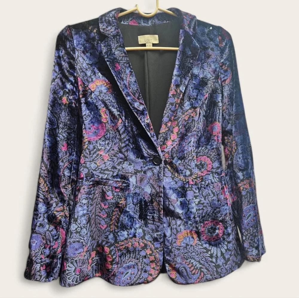 LOFT paisley velvet